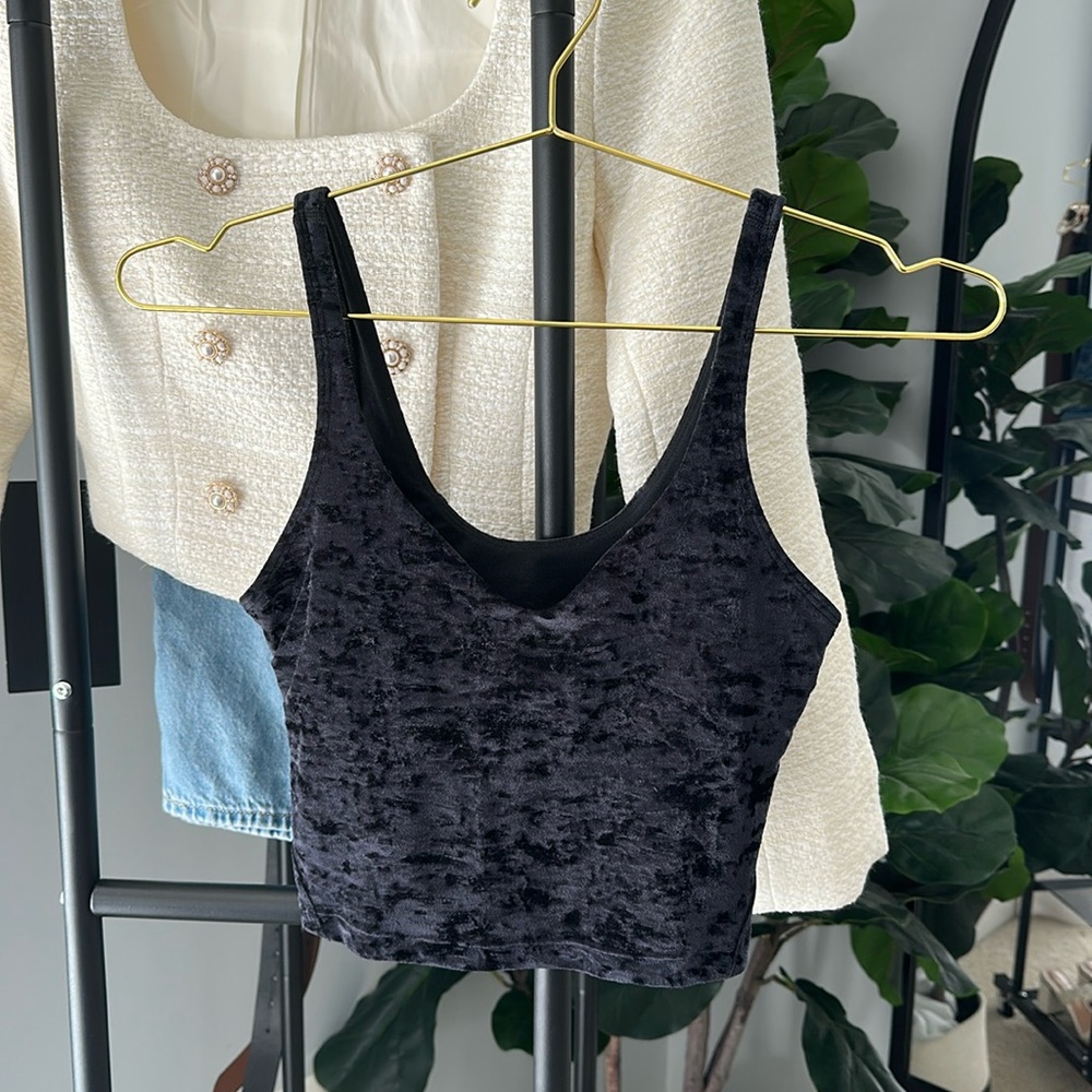 Lululemon Align Tank *Crushed Velvet Special Edition Black 6